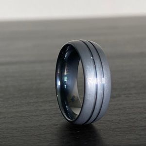 Tungsten Carbide Titanium Wedding band size 11